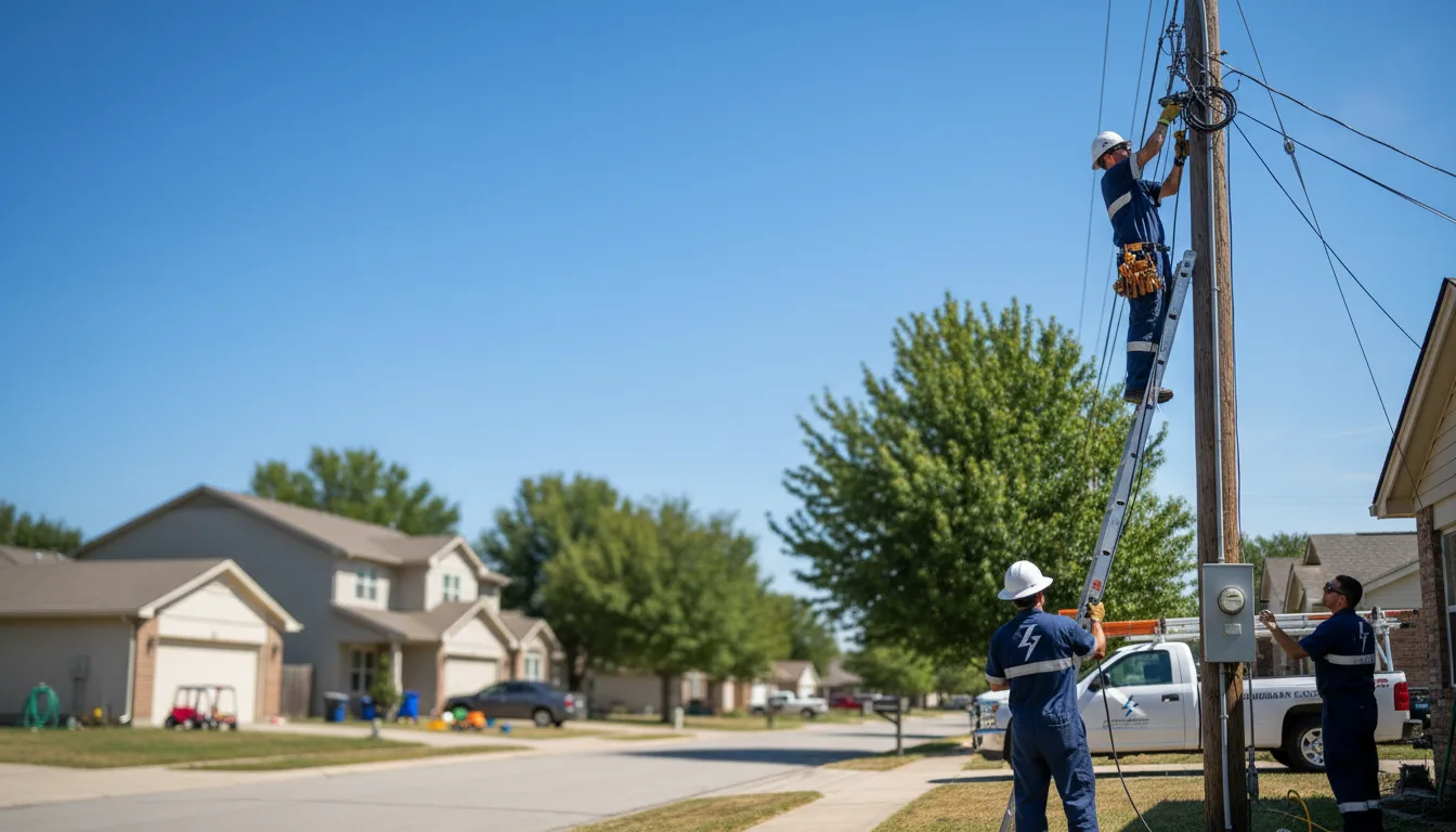 Residential electrician providing installation services in Jesse, WV